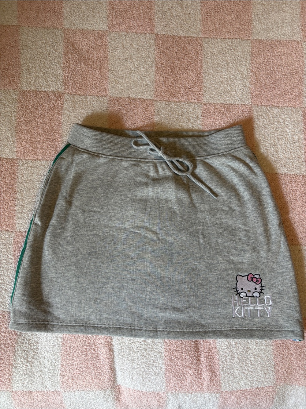 Hello Kitty Grey Mini Skirt with Side Stripe